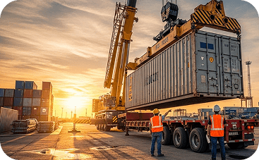 Yard operations - Specialized crane and heavy equipment partners